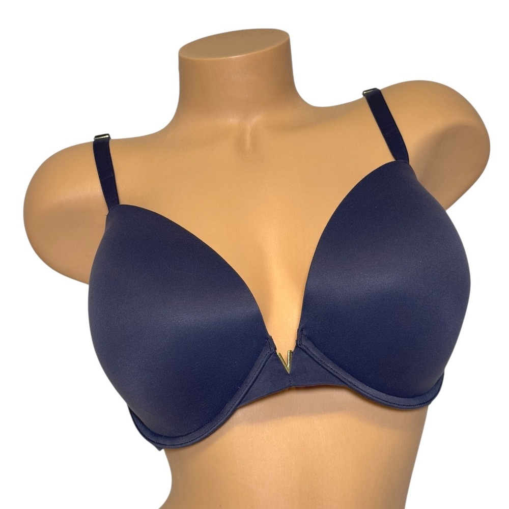 VICTORIA'S SECRET 36DDD Love Cloud‎ Push-Up Plunge Smooth Bra Smooth Plum